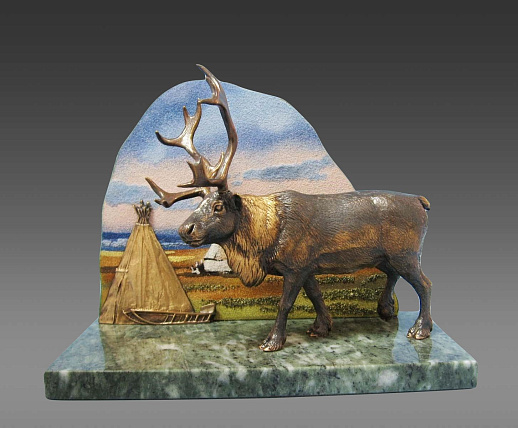 Бронзовый сувенир "Бескрайние просторы" купить с доставкой Бронзовый сувенир "Бескрайние просторы"